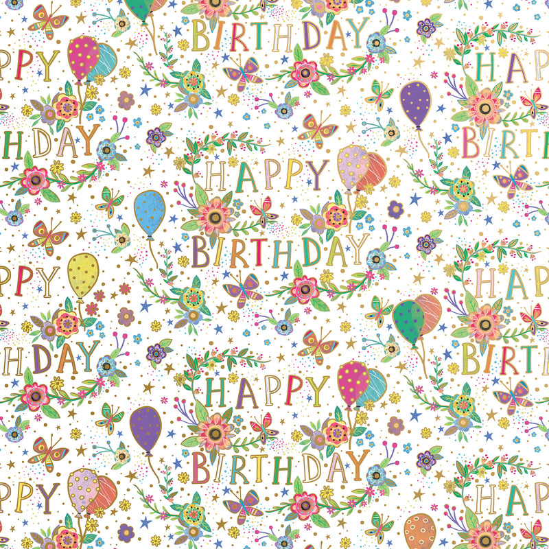 B201C Beautiful Birthday White