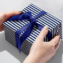 B206C Navy Pearl Stripe