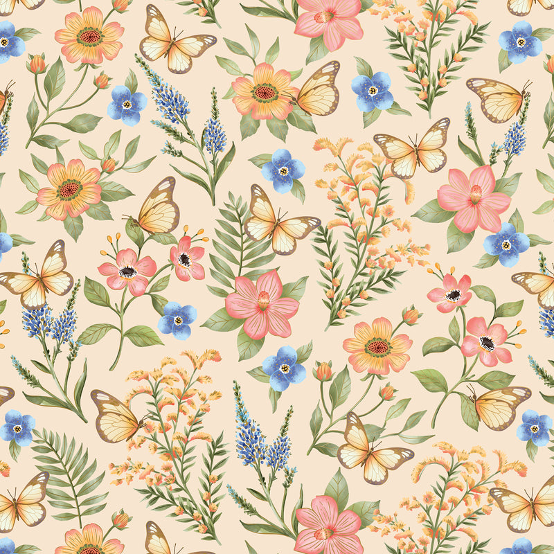 B414C Butterfly Floral