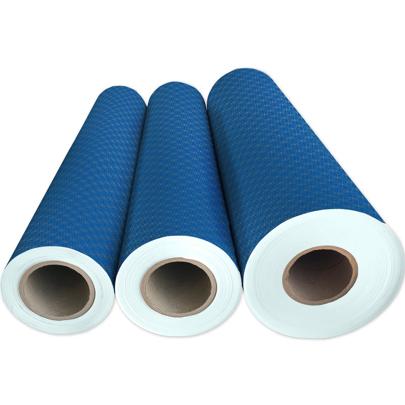 B491C Gold Blue Geo