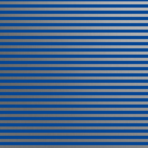 B513C Blue Silver Stripe