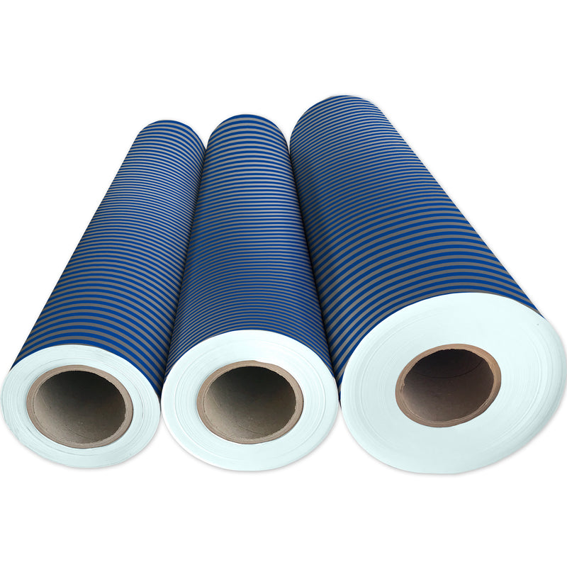 B513C Blue Silver Stripe