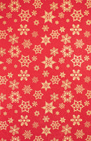 GW-9099F Red/Gold Snowflake