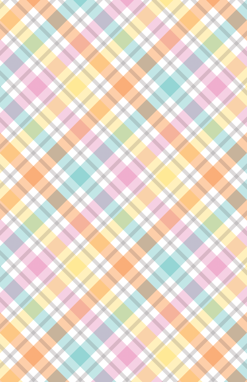 GW-9545D Spring Diagonal Plaid