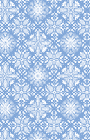 GW-9558B  Blue Snowflakes