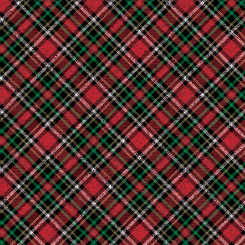 XB637D Red Holographic Plaid