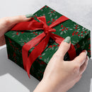 XB641C Holiday Floral Green