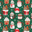 XB866D Cocoa Christmas Green