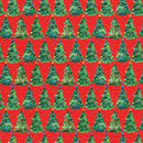 XB868D Christmas Trees Red