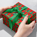 XB868D Christmas Trees Red