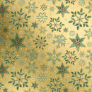 XB876D Forest Snowflakes Gold