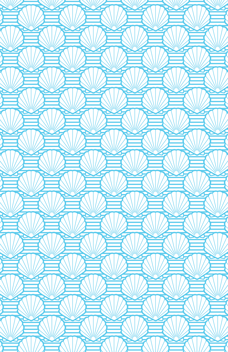 GW-9523B Blue Seashells