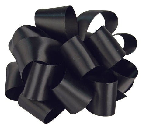Black Double Face Satin Ribbon