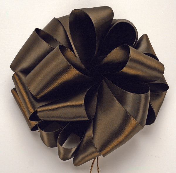 Brown Double Face Satin Ribbon