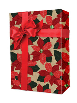 X7943B Field of Pointsettias/Kraft